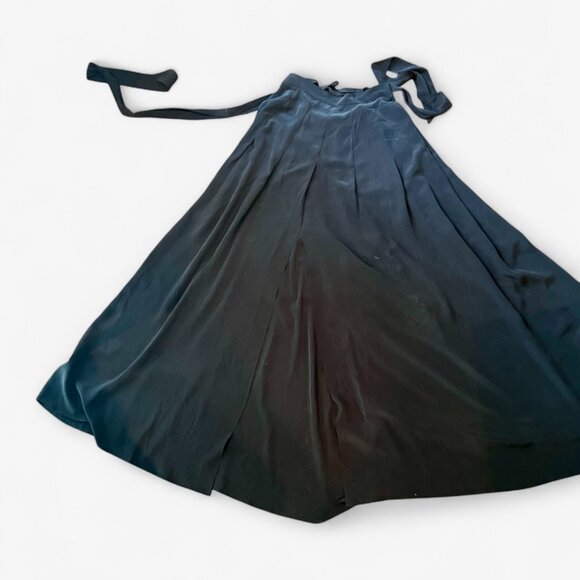 L’AGENCE x Ron Herman Silk Maxi Slit Skirt Black Size 4, NWT - Picture 5 of 13